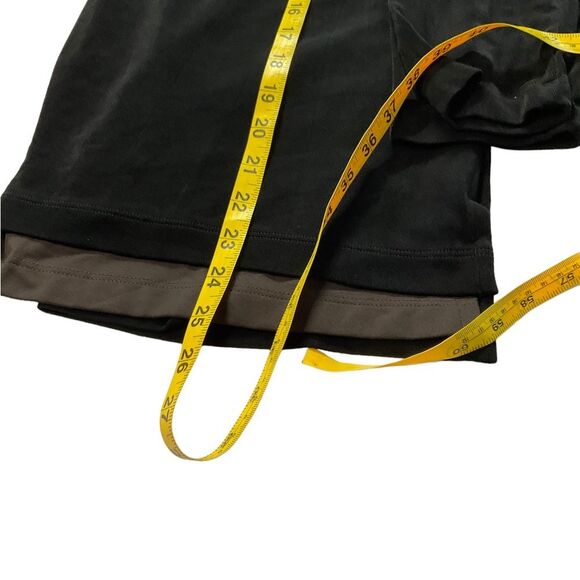 Chico’s Travelers Collection Long Sleeve Black Brown Layered Top Size 3= XL - Picture 11 of 15